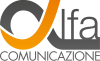 Logo Alfa Comunicazione - versione scura sfondo trasparente